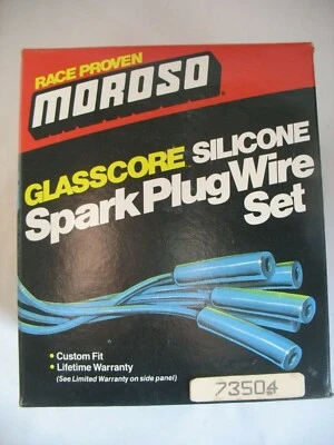 NUEVO DE LOTE MOROSO #73504 JUEGO DE CABLES DE BUJÍA DE SILICONA GLASSCORE AMC, CAMIONES IHC, DODGE  Foto 1 de 4
