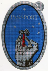 PASSPORT - Original - Aufkleber - 70er Jahre - Sticker - Reflektierend - Imagen 1 de 1