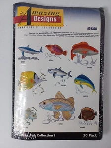 Amazing Designs AD1336 Embroidery Floppy ~ Saltwater Fish Collection~ 20 Designs - Picture 1 of 2