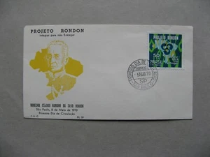 BRAZIL / BRASIL, cover FDC 1970, Project Rondon Amazonregion - Picture 1 of 1