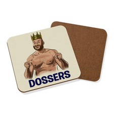 DOSSERS Gypsy King Tyson Fury inspired Boxing GYM Tea Wood Drink Coaster SET x4