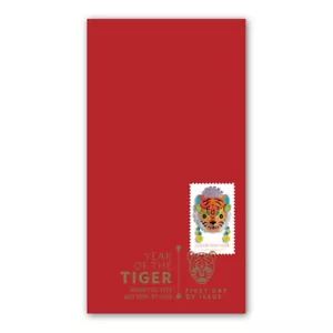 US 5662 Lunar New Year Tiger Red Money Envelope FDC 2022 - Picture 1 of 1
