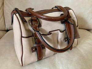 Original MCM Munich Women's Handbag C0150 Beige Brown 30X18X20 Many Compartments - Picture 1 of 12