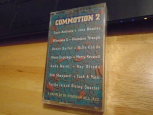 SEALED RARE PROMO Commotion 2 jazz CASSETTE TAPE Billy Childs Andy Narell 1992 ! - Picture 1 of 2