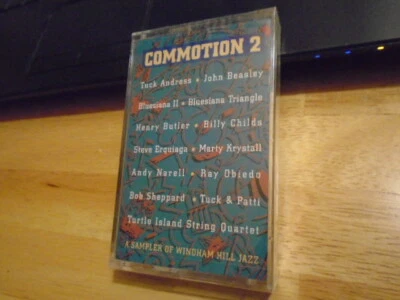SEALED RARE PROMO Commotion 2 jazz CASSETTE TAPE Billy Childs Andy Narell 1992 ! - Image 1 of 2