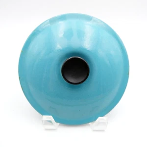 Cast Iron Made in France # 16 Sauce Pan Lid Turquoise Aqua Blue 6 in Replacement - Picture 1 of 8