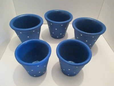 Blumentopf Keramik/Ton Blau - Bild 1 von 4