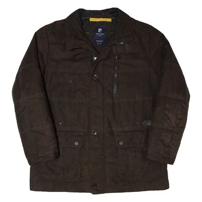 PIERRE CARDIN Insulated Mens Coat Brown XL - Image 1 of 4