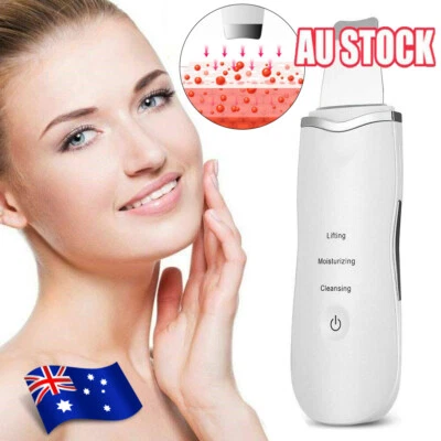Ultrasonic Facial Skin Scrubber Gentle Blackhead Remover Electric Pore Cleaner - image 1 of 4