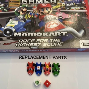 Monopoly Nintendo MARIO KART Replacement TOKENS & DICE Set Parts Lot - Picture 1 of 3