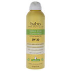Sheer Zinc Sunscreen Spray SPF 30 by Babo Botanicals for Unisex - 6 oz Spray
