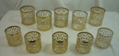 Imperial Glass Shoji Gold 5 rocas y 5 copas de cóctel 25A008 Foto 1 de 4