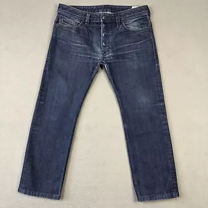 Diesel Jeans Mens 33x30 (Fits 35x26) Blue Denim Safado Regular Slim Straight GUC - Picture 1 of 16