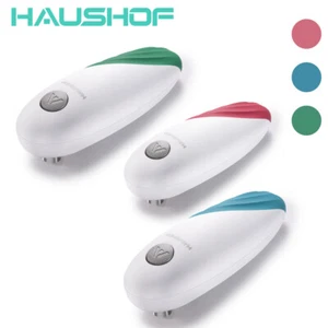 HAUSHOF Pink/Blue/Green Auto Electric Cans Opener One Press to Open Any Size Can - Picture 1 of 22