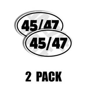 45/47 Oval Stickers Window Decal TRUMP vs HARRIS Bumper Sticker Car Truck 2 PACK - Picture 1 of 6
