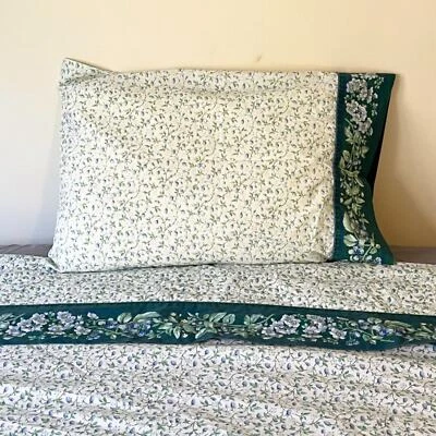 Vintage WAMSUTTA Pure Cotton QUEEN SIZE Berry Bramble Duvet Cover & Pillow Case - Image 1 of 4