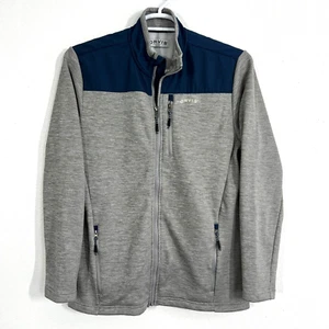 ORVIS Classic Collection Shacket Mens Small Bonded Mesh Full Zip Blue & Gray - Picture 1 of 7