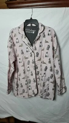 NUEVO SIN ETIQUETAS P.J. SALVAGE MUJER GATO PIJAMA TOP Foto 1 de 4