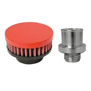 Valve Cover Breather compatible with 2007+ 350Z 370Z G35 G37 Wrinkle Red - Bild 1 von 2