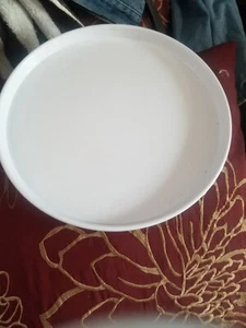 Serving Platter 11" Zak! Designs 04080 Melamine Plastic Yellow Plate Tray Used - Picture 1 of 5