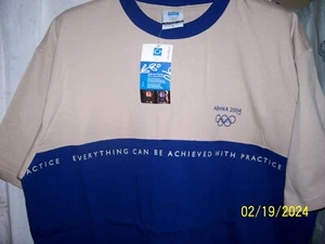 NWT MUST-SEE men's sz L 46" Athens Greece Olympic shirt w/ great quote - Picture 1 of 13