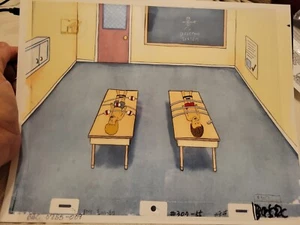 Beavis & Butt-head Original 1990's Production Cel Animation Rare tied down  - Bild 1 von 12