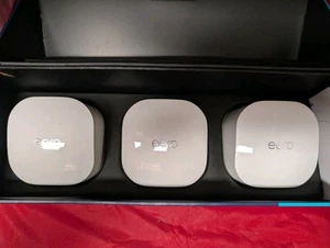 eero 6 Dual Band Mesh Wireless Wi-Fi Router Set of 3 N010001 - Picture 1 of 6