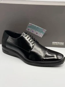 Kenneth Cole Reaction schwarze elegante Leder-Oxfords-Schuhe für Herren 8,5 - Bild 1 von 9