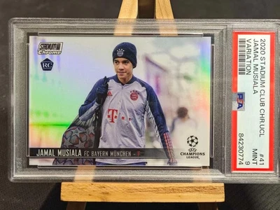 2020 Topps Stadium Club Chrome Jamal Musiala Image Variation #41 Rookie PSA 9 - Image 1 of 2