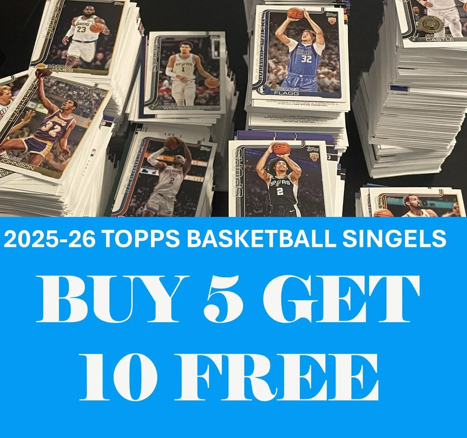 2025-26 Topps Basketball BASE Singles Cards 201-300  You Pick Complete Your Set - Image 1 of 1