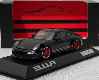 Porsche 911 R (991) 2016 Black/ Red 1:43 Spark WAX 020 200 54 SUPER RARE! (9) - Image 1 of 4