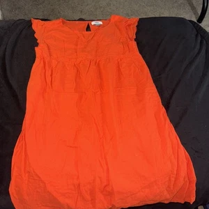 Orangefarbenes Leinenkleid Mädchen Größe 8/10 von Old Navy - Bild 1 von 5