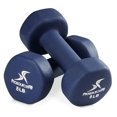  Mancuerna de neopreno recubierta para agarre antideslizante, 10 lb azul - 8 lb Foto 1 de 4