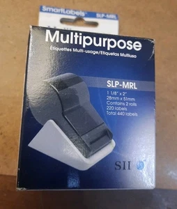 Multipurpose Labels SLP-MRL Fits Seiko Smart Label Printers 2 Rolls - Photo 1/7