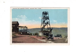 Mohawk Trail, MA Wigwam Roadside Stand & Western Summit Tower 1920er - Bild 1 von 2