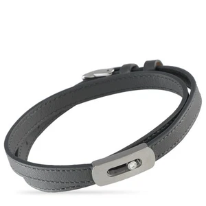 Messika My Move Titan 0,08ct Diamant und Graphit Grau Lederarmband MS... - Bild 1 von 4