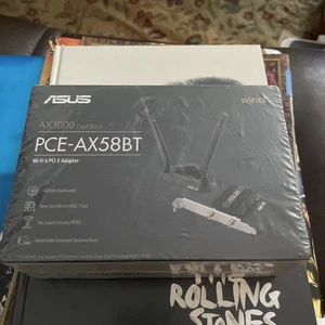 ASUS PCE-AX58BT Wi-Fi 6 (802.11AX) AX3000 Dual-Band Pcie Wi-Fi Adapter - Afbeelding 1 van 3