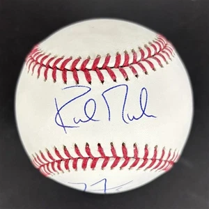 FREDDIE FREEMAN KIRK GIBSON WORLD SERIES HEROES 2X SIGNED AUTO BASEBALL PSA/DNA - Picture 1 of 4