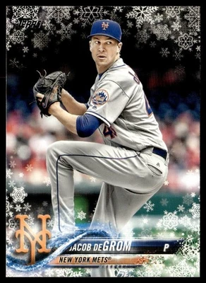 2018 Topps Holiday Jacob DeGrom  #8 - Image 1 of 2