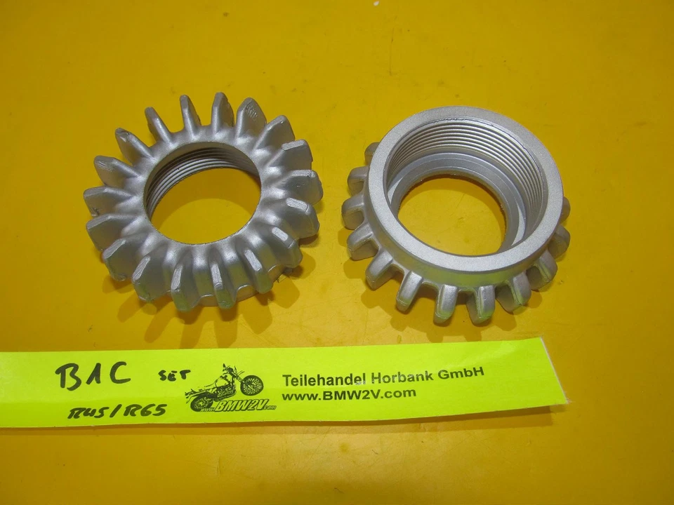 BMW R45 R65 48 mm set exhaust nut star nut exhaust star groove set - Image 1 of 1