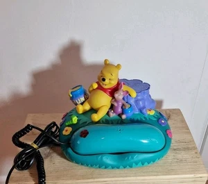 Vintage 90er Walt Disney Winnie Puuh Festnetztelefon Neuheit voll funktionsfähig - Bild 1 von 4