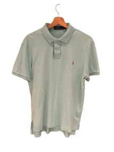 Polo Ralph Lauren Pastel Blue Polo Shirt – Men’s L Soft Cotton Classic Fit - Picture 1 of 6