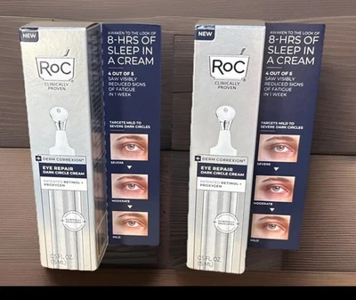 RoC Derm Correxion Eye Repair, Dark Circle Cream 15ml/0.5fl oz -Lot of 2! - Image 1 of 3