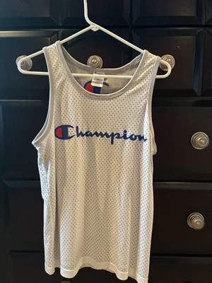 Champion, Tank Top Boys XL  White Mash - Image 1 of 4