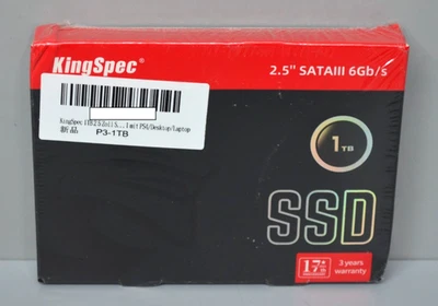 KingSpec SSD drive 1TB 2.5" SATA III (P3-1TB) ,kompatibel mit Desktop/Laptop NEU - Bild 1 von 2