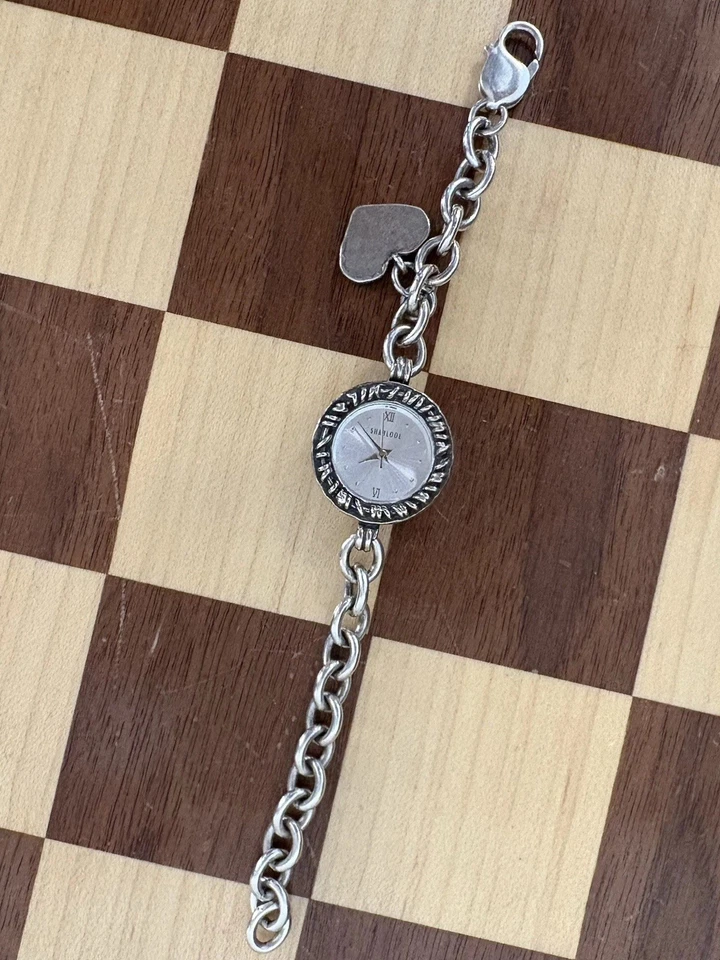 Женские кварцевые аналоговые часы SHABLOOL Israel ручная работа серебро 925  - Изображение 1 из 4