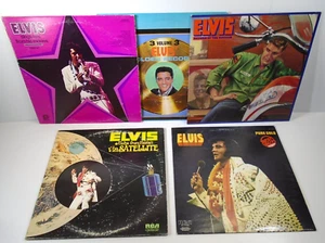 Elvis Presley 12” Vinyl Record Lot 5pc Aloha Hawaii Pure Gold Rocker Hits Golden - Picture 1 of 7