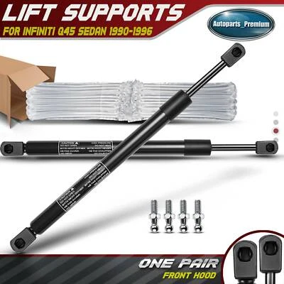 2x Soportes de elevación del capó delantero Amortiguadores Puntales Accesorios para Infiniti Q45 Sedán 1990-1996 Foto 1 de 4
