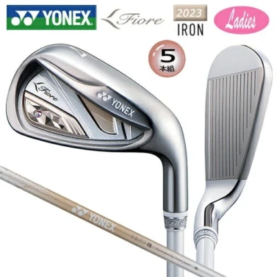 Women YONEX 2023 Fiore Iron set 7-9 PwSw 5pic RH FR07 graphite Flex Ladies HC - Image 1 of 4