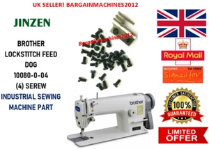 PIEZA DE MÁQUINA DE COSER INDUSTRIAL SEREW BROTHER L/STITCH FEED DOG 10080-0-04 (4) SEREW - Imagen 1 de 7
